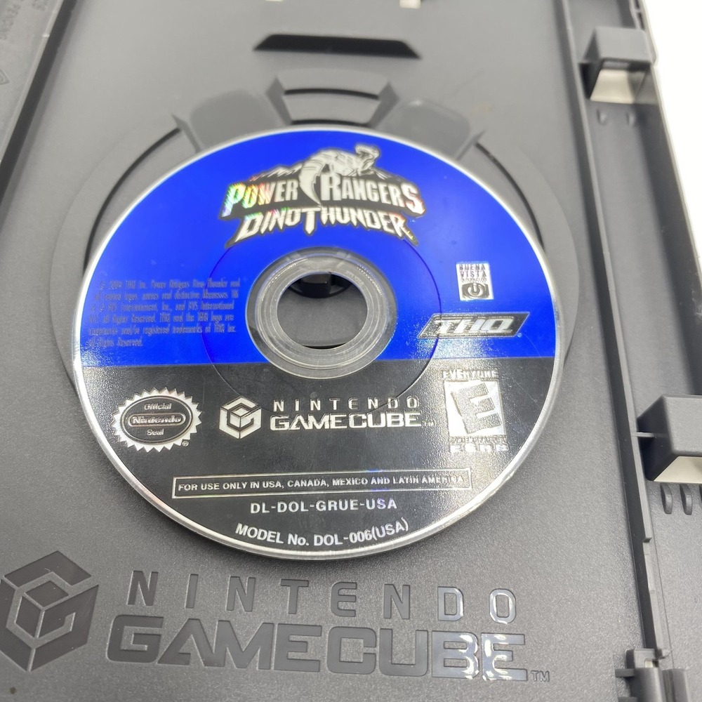 Vintage Power Rangers Dino Thunder Nintendo GameCube Video Game Case Disc THQ - Picture 8 of 9